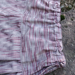 着物リメイク　春色紬のセットアップ/リバーシブル/絹 6枚目の画像