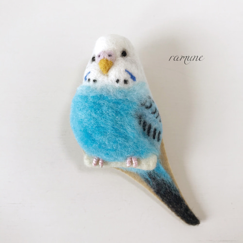 羊毛フェルト セキセイインコ クリアケース オーダー品] セキセイ