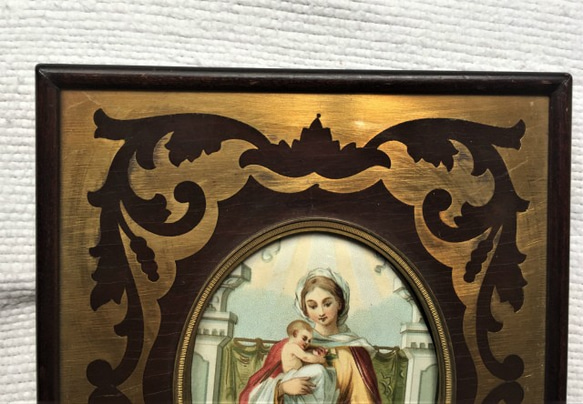 聖母子像入り木製額991 6枚目の画像