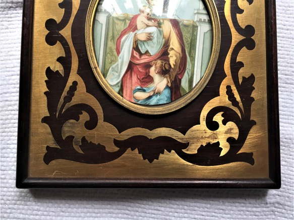 聖母子像入り木製額991 7枚目の画像