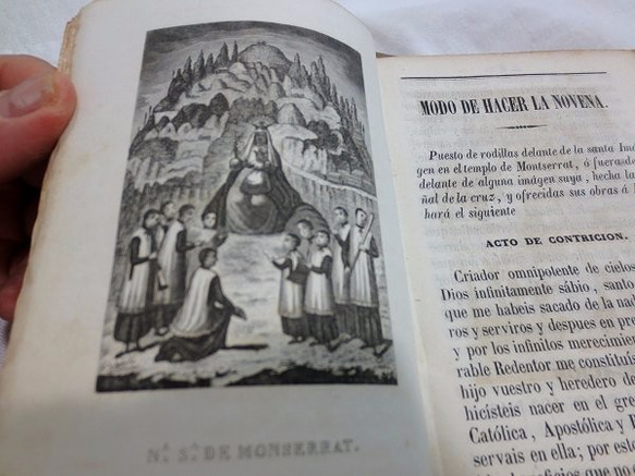 19世紀の宗教書　Book 228 "Varias Novenas" 5枚目の画像
