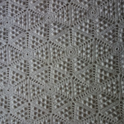 手編みひよこ豆のモチーフつなぎのベッドカバー91　 7枚目の画像