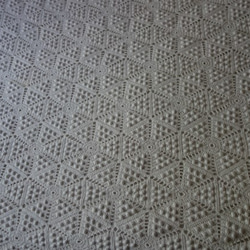 手編みひよこ豆のモチーフつなぎのベッドカバー91　 9枚目の画像