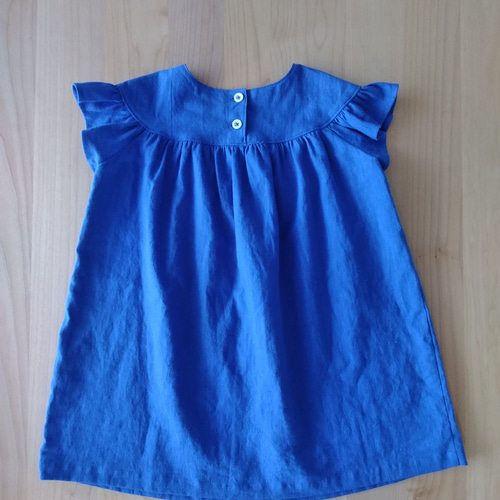 【90size】フリル袖ワンピース 90size】フリル袖ワンピース