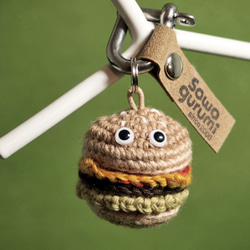 ハンバーガー：キーホルダー あみぐるみ sawagurumi 通販 62095