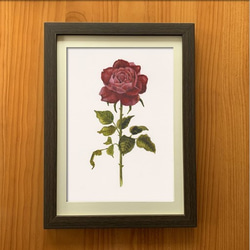 アートポスター【レトロな薔薇 03】A4サイズ複製画 絵画 atelier