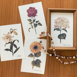 水彩画原画【レトロなマーガレット 01】送料無料! 絵画 atelier 水彩画原画【レトロなマーガレット 01】送料無料! 絵画 atelier