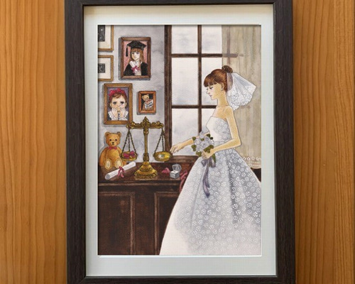 アートポスター【Life/てんびん座】A4サイズ複製画 絵画 atelier