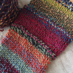 (26)手紡ぎ糸  Basic Crepe Yarn(3-Ply)アネモネＢ 5枚目の画像