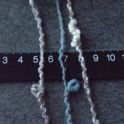 （８９）手紡ぎ糸  3-ply Bullion LoopとBoucle 4枚目の画像
