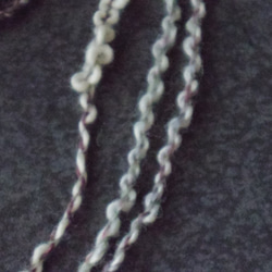 （８９）手紡ぎ糸  3-ply Bullion LoopとBoucle 5枚目の画像