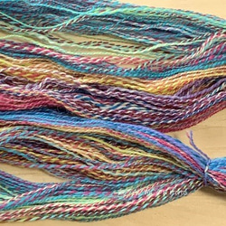 手紡ぎ糸●双糸●オーロラ　Ａ 5枚目の画像