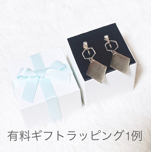 【再販】オーバルフープ&パールフックピアス 6枚目の画像