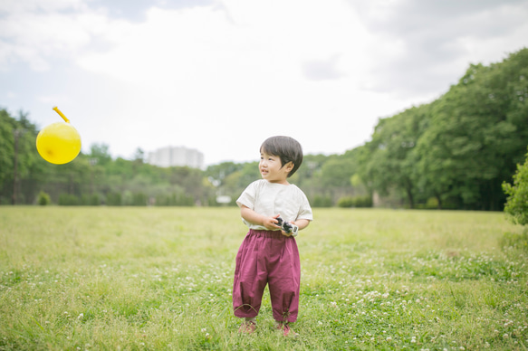 tam サーカスパンツ プラム 80 4枚目の画像