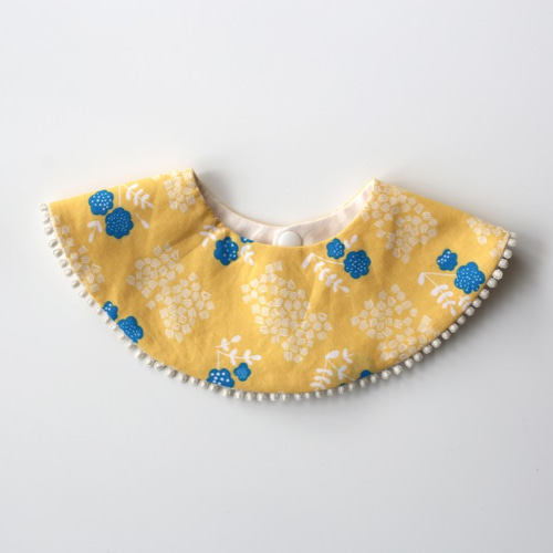 送料無料】 tam ベビースタイ イエローフラワー（裏地アイボリー