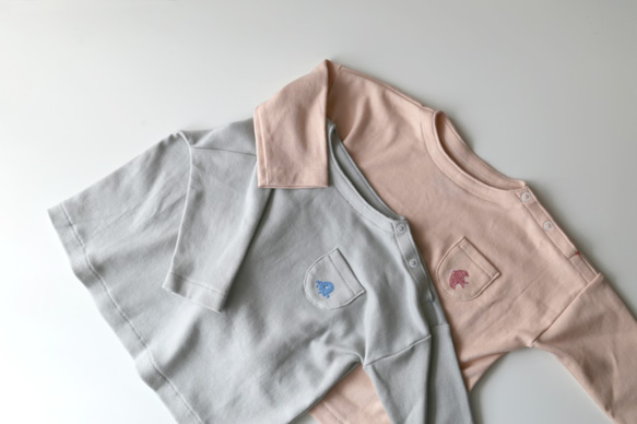 tam くるま刺繍長袖Tシャツ　ボックスシルエット 1枚目の画像