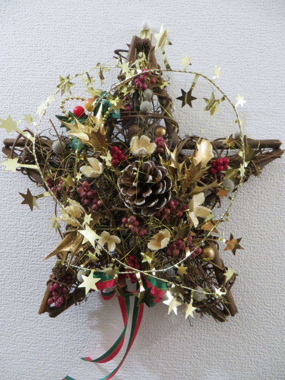 キラキラ星のクリスマス飾り 1枚目の画像