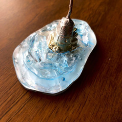 オーロラに反射する氷の塔　カード立て・クリップ 3枚目の画像
