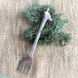 錫製 ながーーい首のキリン型フォーク カトラリー 工房HARUBARU 通販