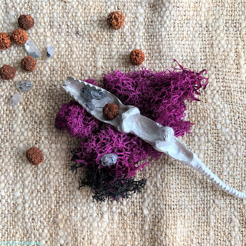 ワニの先割れスプーン 箸置きにも 錫製 カトラリー 工房HARUBARU