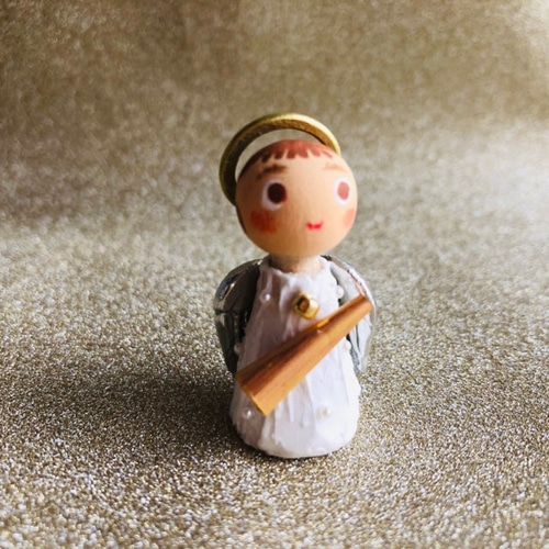 クリスマス 天使と鹿 ビスクドール クリストキント クリスマスの天使 錫のこびとシリーズ その他人形 工房HARUBARU 通販