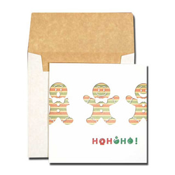 クリスマスカード　「ホーホーホー」　04 三点セット　ho-04 2枚目の画像