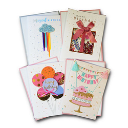 バースデーカードセット 楽天市場】バースデーカード 箔押し フタバ ROKKAKU ポストカード
