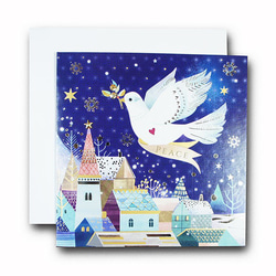 クリスマスカード　「スパークル」　89　スパークル　四点セット BW  xm-1182 2枚目の画像