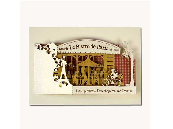 ポップアップカード 　「パリの小さなショップ」　B  ビストロ　mh-009 2枚目の画像