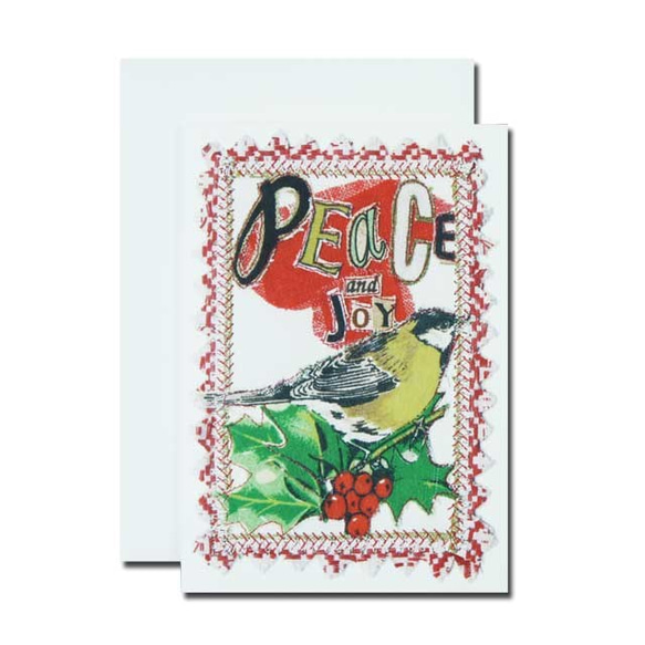 クリスマスカード　by アーティスト　「ジュディー」　04 平和と喜びを　jud-04 1枚目の画像