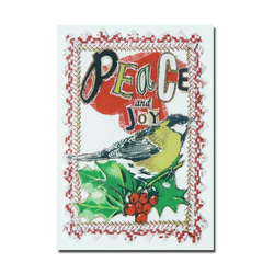 クリスマスカード　by アーティスト　「ジュディー」　04 平和と喜びを　jud-04 2枚目の画像