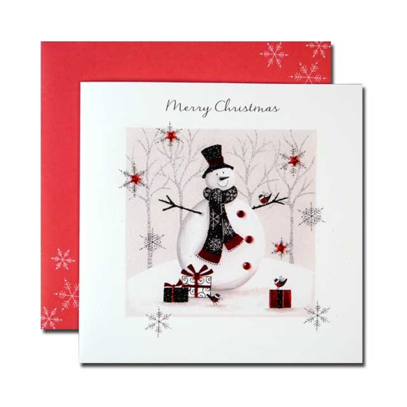 クリスマスカード　「霜の感触」　10   四点セット　D  16xmas-75 3枚目の画像