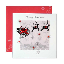 クリスマスカード　「霜の感触」　10   四点セット　D  16xmas-75 5枚目の画像