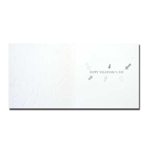 Second Nature  バレンタインカード　「ハートからハートへ」　03　ハートと矢印  vale-09 3枚目の画像