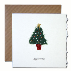 英国人アーティストのハンドメイド・クリスマスカード　06   ビバリー　B 5枚目の画像