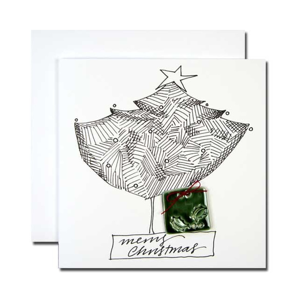 英国人アーティストのハンドメイド・クリスマスカード　24   マドレーヌ 2枚目の画像
