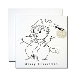 英国人アーティストのハンドメイド・クリスマスカード　24   マドレーヌ 3枚目の画像