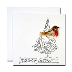英国人アーティストのハンドメイド・クリスマスカード　24   マドレーヌ 4枚目の画像
