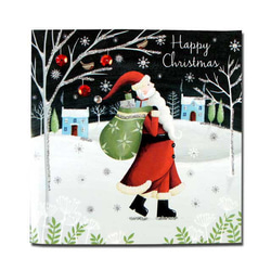 クリスマスカード　「ホワイト　クリスマス」　  87 　四点セット　AS  xma-43 3枚目の画像