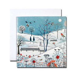 クリスマスカード　「ホワイト　クリスマス」　94 　四点セット　AZ  xma-50 2枚目の画像
