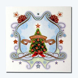 クリスマスカード　by エヴァートン　01 クリスマスツリー　　DX-118 2枚目の画像