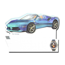 バースデーカード　「3D」  46　SUV + スポーツカー　二点セット  3D-46 6枚目の画像