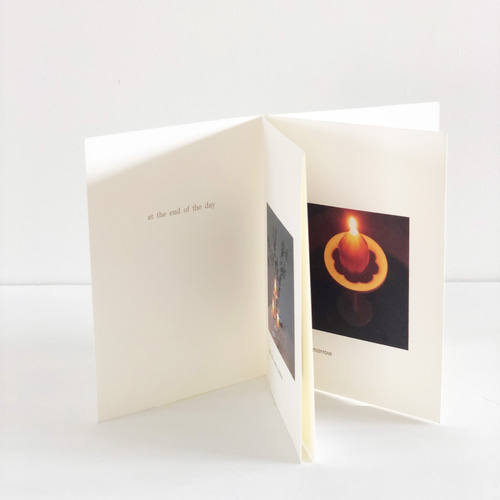 1枚の紙からつくったZINE「 at the end of the day 」/送料無料 1枚の紙からつくったZINE「 at the end of the day 」/送料無料