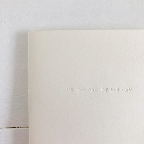 1枚の紙からつくったZINE「 at the end of the day 」/送料無料 1枚の紙からつくったZINE「 at the end of the day 」/送料無料