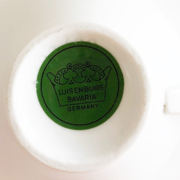ドイツ製 無地の白いカップ(磁器)ルイゼンブルグ 2枚目の画像