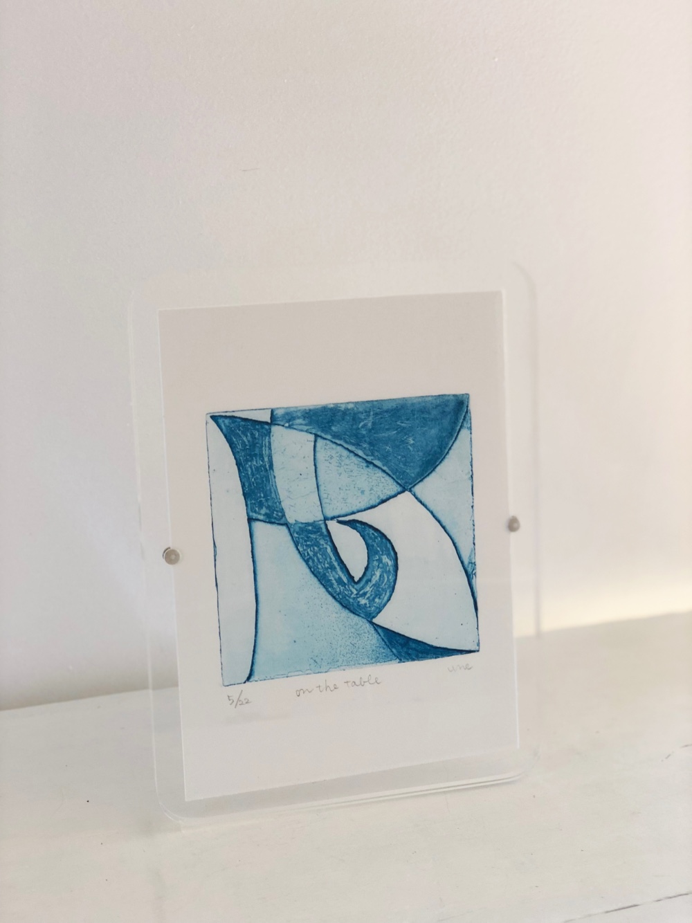 絵画　カラー銅版画　シ―ト 山本容子作(ヤマモトヨウコ サク)の『creek』銅版画 手彩色通販