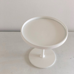 白い鉄製キャンドルスタンド「ma table」・キャンドルホルダー・キャンドルトレー・ディスプレイスタンド 4枚目の画像