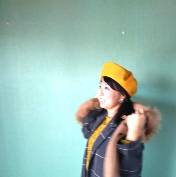 国産fフラノ　little by little ベレー帽　カラーで楽しむ冬のベレーコーデ 2枚目の画像