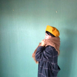 国産fフラノ　little by little ベレー帽　カラーで楽しむ冬のベレーコーデ 9枚目の画像