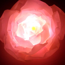 LED-シャクヤクcandle　ライトピンク(Re)　［受注後生産品です］ 4枚目の画像